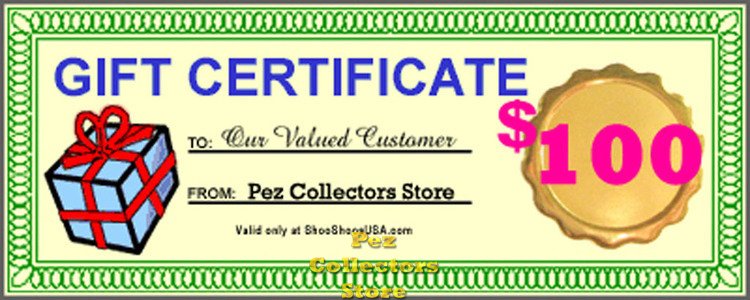 (image for) $100.00 Gift Certificate - Click Image to Close