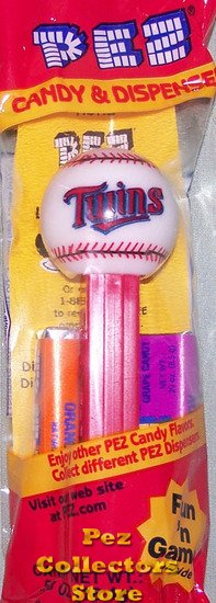(image for) Minnesota Twins Promotional Baseball Pez MIP - Click Image to Close