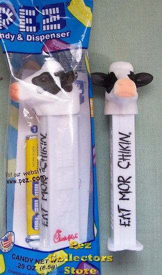 (image for) Chick-Fil-A Cow Pez Mint in Bag - Click Image to Close