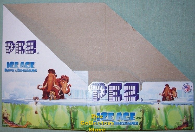 (image for) Ice Age 3 Dawn of the Dinosaurs Pez Counter Display 12 ct Box - Click Image to Close