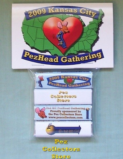(image for) 2009 KC PezHead Gathering Candy Pack Set - Click Image to Close