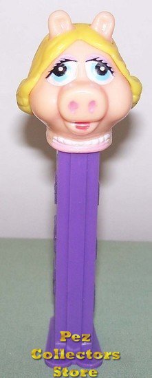 (image for) Miss Piggy with Eyelashes from Muppets series 1 Pez 3.9 Loose - Click Image to Close