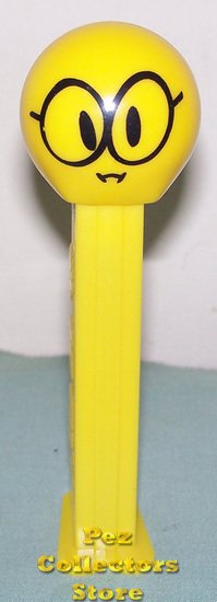 (image for) Nerd Funky Face Pez on Yellow Stem Loose - Click Image to Close