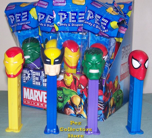 (image for) Marvel Super Hero Pez Set of 4 MIB 2009 - Click Image to Close