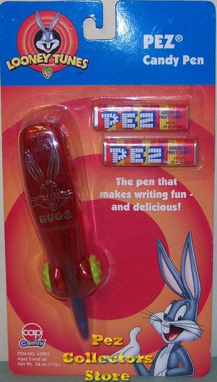 (image for) Bugs Bunny Pez Candy Pen Warner Bros Looney Tunes MOC - Click Image to Close