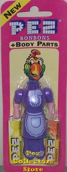 (image for) Purple Dress Maid Pez Body Parts MOC from Series 1 - Click Image to Close