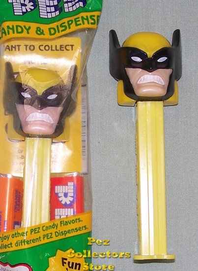 (image for) Wolverine Pez from X-Men on Yellow Stem MIB - Click Image to Close