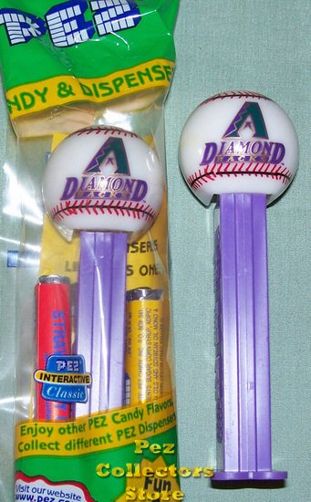 (image for) Arizona Diamondbacks Promotional Baseball Pez MIB - Click Image to Close
