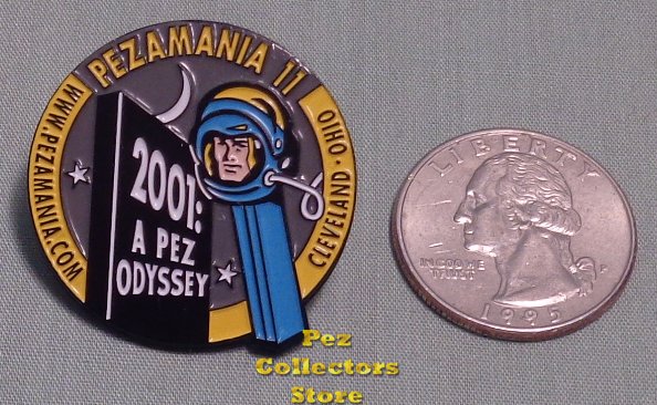 (image for) 2001 Pezamania 11 Astronaut Odyssey Pez Lapel Pin - Click Image to Close