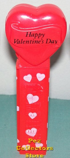 (image for) 2003 HVD Heart Pez Neon Red printed stem Loose - Click Image to Close