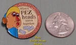 (image for) 2003 Pezamania 13 Pez Make a Face Peach Border Lapel Pin