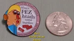 (image for) 2003 Pezamania 13 Pez Make a Face Pink Border Lapel Pin