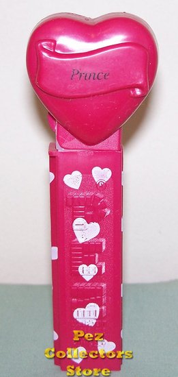 (image for) 2005 Prince Heart Pez Maroon printed stem Loose - Click Image to Close