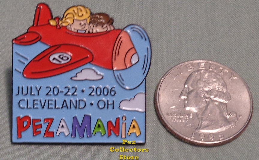 (image for) 2006 Pezamania 16 Red Plane Lapel Pin - Click Image to Close