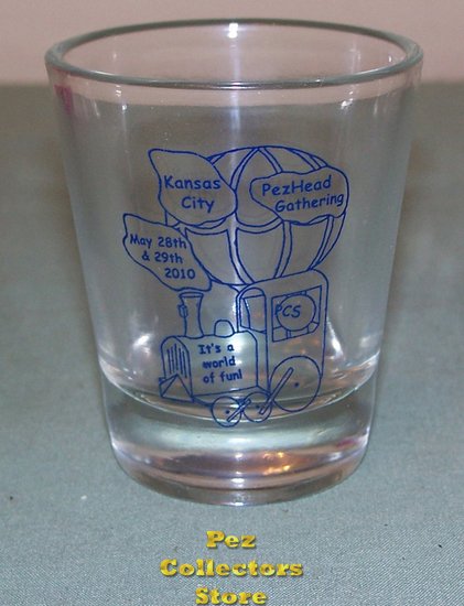 (image for) 2010 KC PezHead Gathering Shot Glass - Click Image to Close