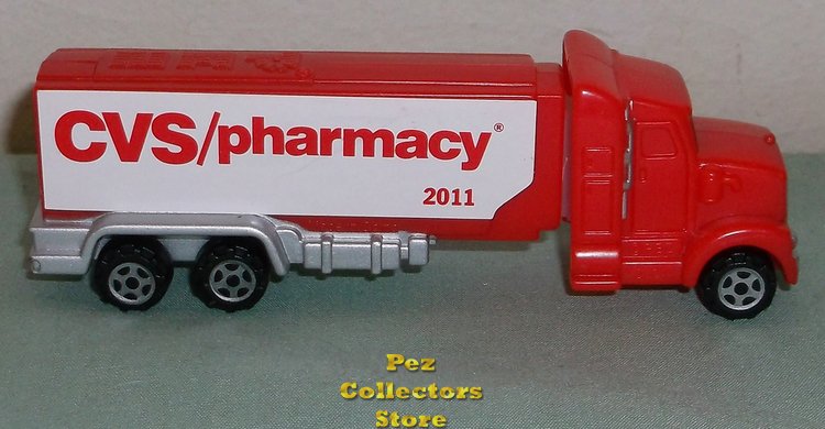 (image for) 2011 CVS Hauler Red Truck Rig Promotional Pez Loose - Click Image to Close