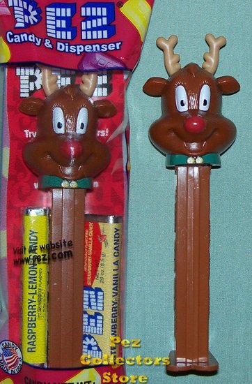 (image for) 2012 Christmas Pez New Red Nosed Reindeer with 2 dots MIB - Click Image to Close