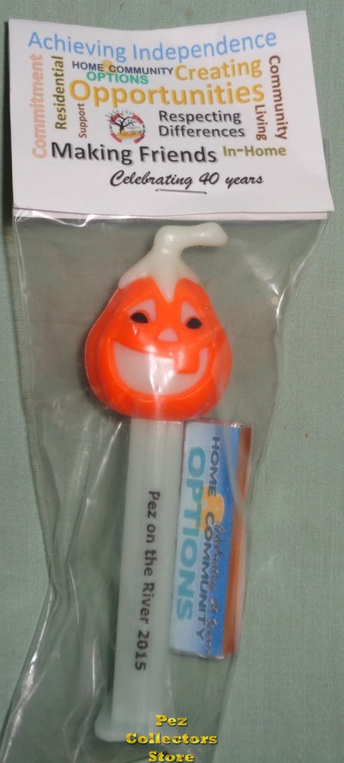 (image for) 2015 POTR Jack-o-Lantern Charity Pez with Header and Candy Pack - Click Image to Close