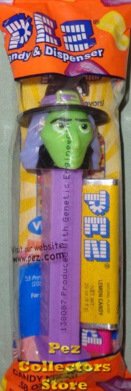 (image for) 2016 Halloween Witch Pez New Mold with Eyebrows! MIB - Click Image to Close