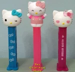 (image for) 2024 European Hello Kitty Pez Set of 3 Blinking, Happy Full Body and Hearts