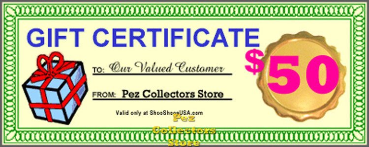 (image for) $50.00 Gift Certificate - Click Image to Close