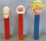 (image for) Vintage Santa A, Santa B and Angel PEZ Ornaments Loose