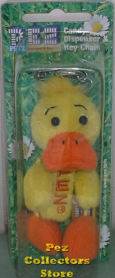 (image for) Barnyard Babies Daisy and Grass Ducky Keychain - Click Image to Close