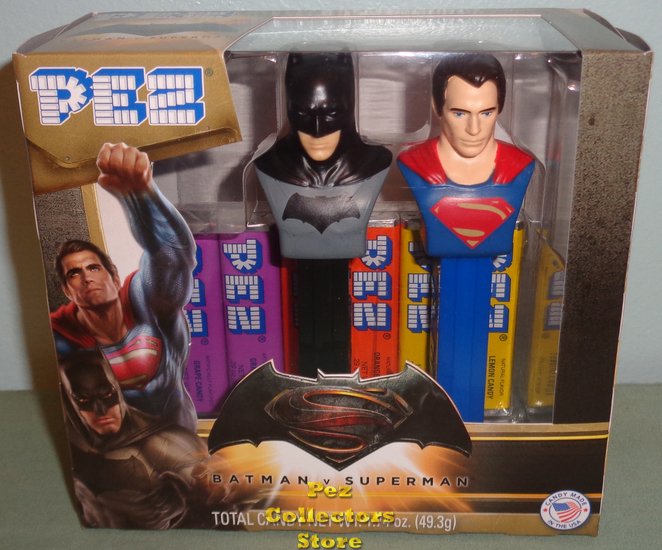 (image for) Batman v. Superman Pez Twin Pack Boxed Set - Click Image to Close