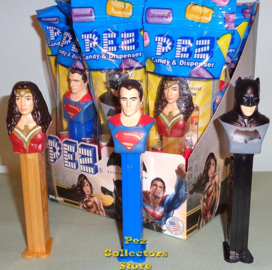 (image for) Batman, Superman and Wonder Woman Dawn of Justice Pez Set MIB - Click Image to Close