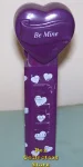 (image for) 2005 Be Mine Heart Pez Purple printed stem Loose