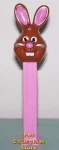 (image for) Bucktooth Chocolate Bunny Pez on Pink Stem Loose