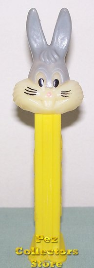 (image for) Bugs Bunny A Light Ears Pez semi-opaque Whiskers on Yellow - Click Image to Close