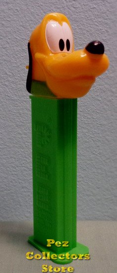 (image for) Classic Disney Pluto Pez on Green with Collar Loose - Click Image to Close