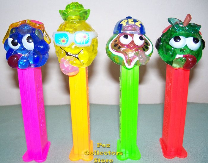 (image for) Colored Crystal Sourz Pez Set of 4 Pez Offer 310 - Click Image to Close