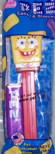 (image for) SpongeBob Pez on Red Stem Mint in Bag!