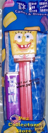 (image for) SpongeBob Pez on Red Stem Mint in Bag!