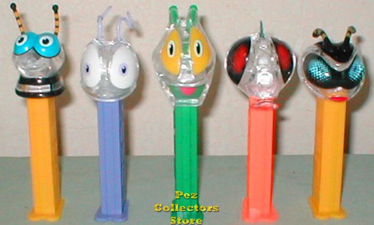 (image for) Colorless Clear Crystal Bugz Pez Set of 5 Pez Offer 283 - Click Image to Close