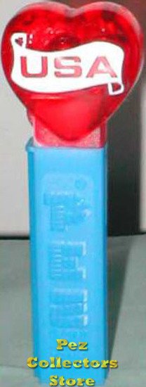 (image for) Crystal USA Heart - Limited Edition Pez Offer 312 - Click Image to Close