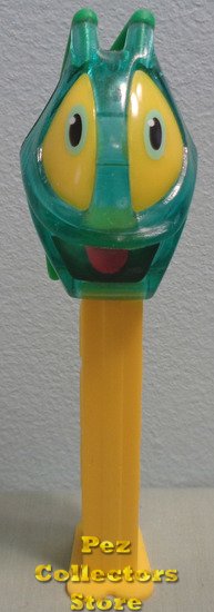 (image for) Kids Connection Colored Crystal Bugz Pez Grasshopper on Yellow - Click Image to Close