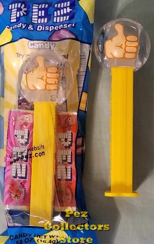 (image for) Crystal Thumbs Up Emoji Pez MIB - Click Image to Close