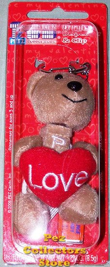 (image for) Cuddle Cubs Brown Bear Plush LOVE Pez Petz - Click Image to Close