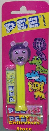 (image for) Kooky Zoo David Lion Pez mint on European Card - Click Image to Close
