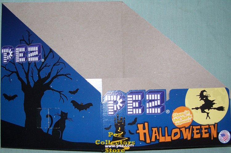 (image for) Halloween Nighttime GITD Logo Pez Counter Display 12 count Box - Click Image to Close
