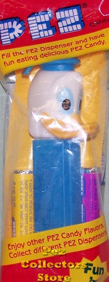 (image for) Old Discontinued Donald Duck Pez - Closed Beak MIB - Click Image to Close