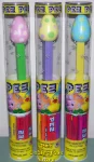 (image for) Pink Yellow and Blue Easter Egg Pez Set of 3 Mint in Tubes