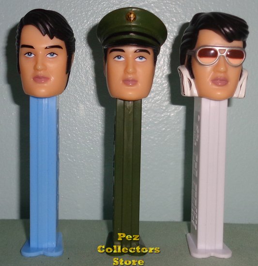 (image for) Elvis Pez Set of 3 Loose Save on Shipping - Click Image to Close
