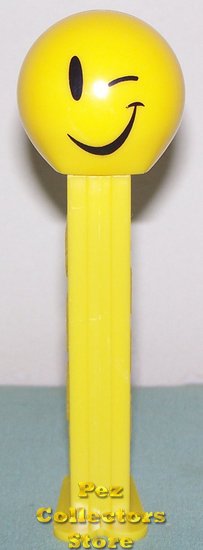 (image for) Wink Funky Face Pez on Yellow Stem loose - Click Image to Close