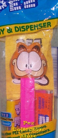 (image for) Open Eyed Garfield Pez from Series II MIB - Click Image to Close