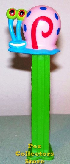 (image for) Gary the Snail Pez from European SpongeBob SquarePants series - Click Image to Close