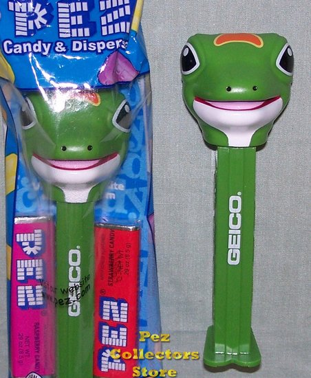 (image for) Geico Gecko Pez Mint in Bag - Click Image to Close